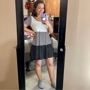 NWOT Filly Flair (emerald) color block dress